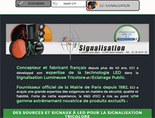 Tablet Screenshot of eci-signalisation.fr
